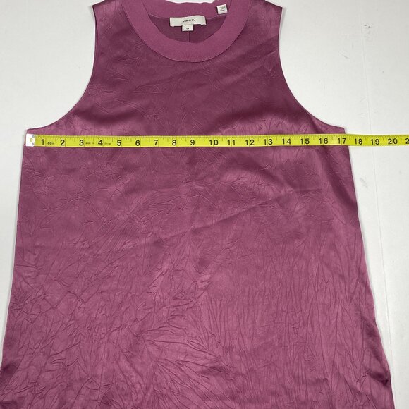 Vince Rib Crewneck Tank - Camellia Size Small - Picture 7 of 8